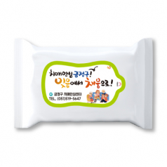 30매 백색 물티슈