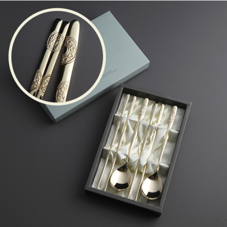 초롱 골드 한식수저셋트 #2