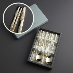 초롱 골드 한식수저셋트