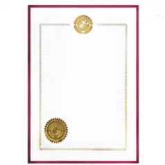 상장 내지 테두리 금박 이중형압