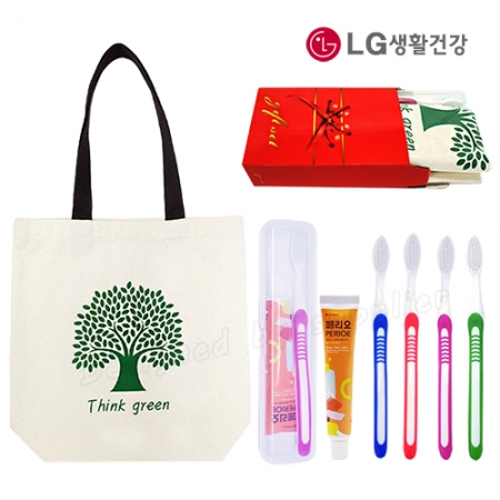 선물세트 에코백326+페리오 / 칫솔 치약 세트 #2
