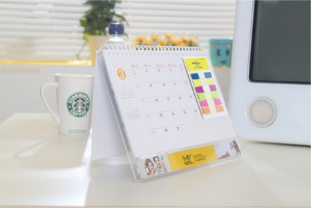 플라스틱 탁상용 캘린더- (메모형) #2