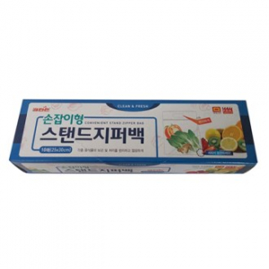 크린손 손잡이형 스탠드 지퍼백 10매