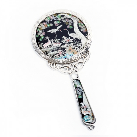 자개 공주 손거울 사슴송학 #2