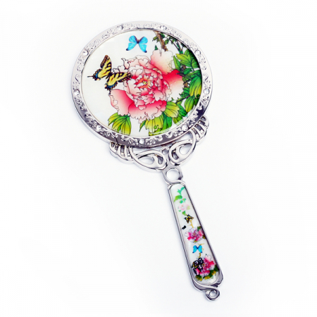 자개 공주 손거울 목단 꽃나비 #2