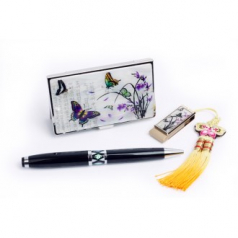 자개 USB 3종 세트 난초문 8G