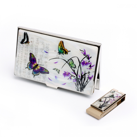 자개 USB 2종 세트 난초문 8G #2