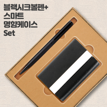 블랙시크 볼펜+스마트 명함케이스 Set #2