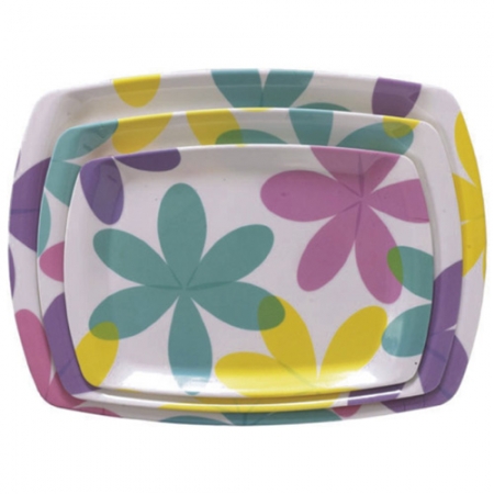 코스모스 쟁반, 멜라민 쟁반 3P 세트 #2