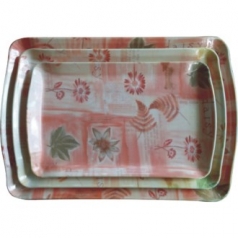 멜라민 쟁반, 웨이브 낙옆 3P 세트