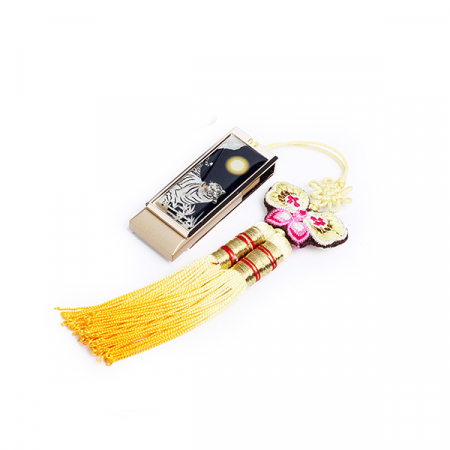 한국 전통 자개 USB 백호 #2