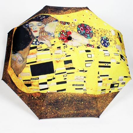 명화 우산 3단 완전자동 클림트 키스 [국내 제작] #2