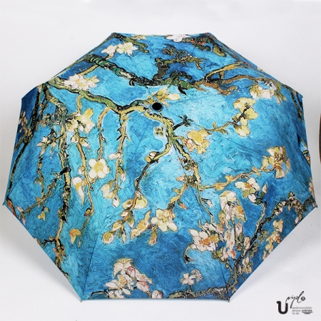 명화 우산 3단 완전자동 고흐 아몬드나무 [국내 제작] #2