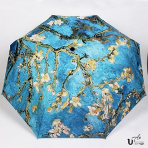 명화 우산 3단 완전자동 고흐 아몬드나무 [국내 제작]