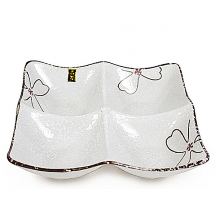 러브 플라워 사절판 접시 #2