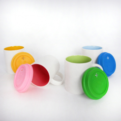 dr매직 인파스텔 칼라 뚜껑머그