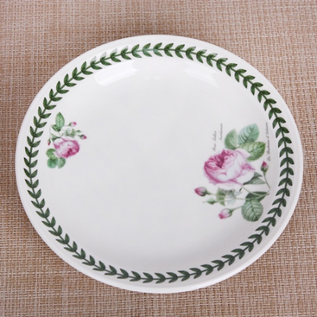 키친필 장미 원형 접시1p(8인치) // 국산 #2