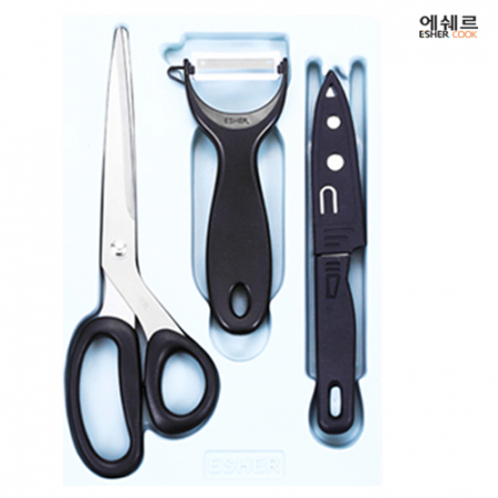 에쉐르 고급 주방가위 + 야채칼 + 과도 3종세트 #2