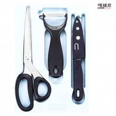 에쉐르 고급 주방가위 + 야채칼 + 과도 3종세트