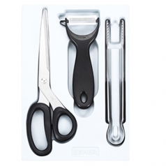 에쉐르 고급주방가위 + 프레쉬 야채칼 + 집게 3종세트