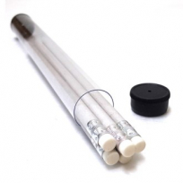 신문지 재생 연필 투명 원통 5P 세트