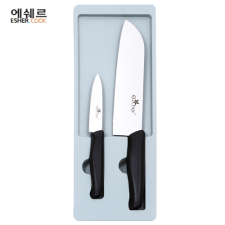 에쉐르 식도, 과도 2P 세트 블랙 #2