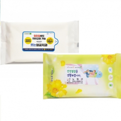 노란색 물티슈 30 매 40g