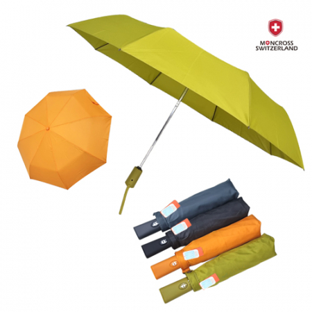 몽크로스 완전 자동 단색 솔리드 3단 우산 #2