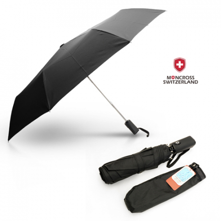 몽크로스 완전 자동 단색 솔리드 3단 우산 #4