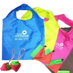 무지 딸기 시장가방 대형