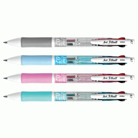제트 3색 볼펜 0.7 #2
