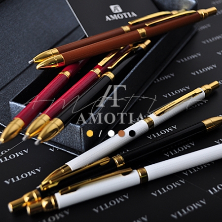 아모티아 스텔링 골드 금속 볼펜+샤프 세트 #2
