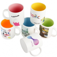 포토머그 직선 인칼라 머그컵 390ml