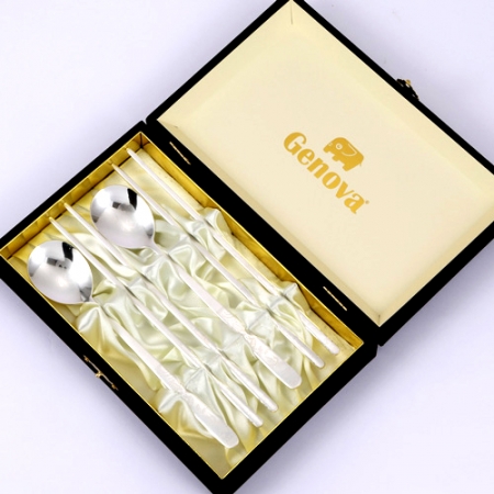 JJ109 제노바 은도금 십장생 수저세트 #2