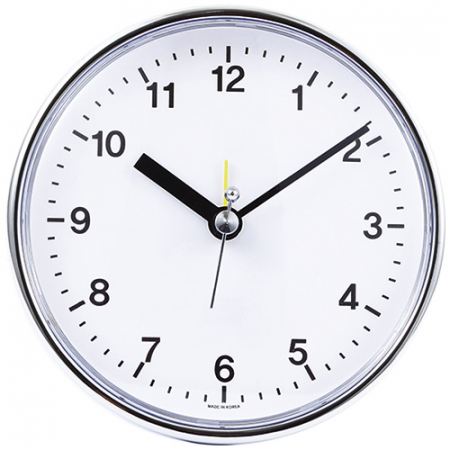 원형 탁상 크롬시계 #2