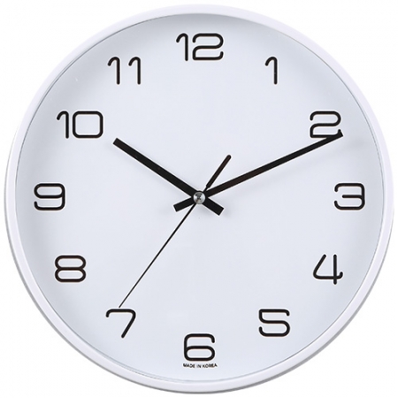 화이트 심플 벽시계 260 #2