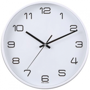 화이트 심플 벽시계 260