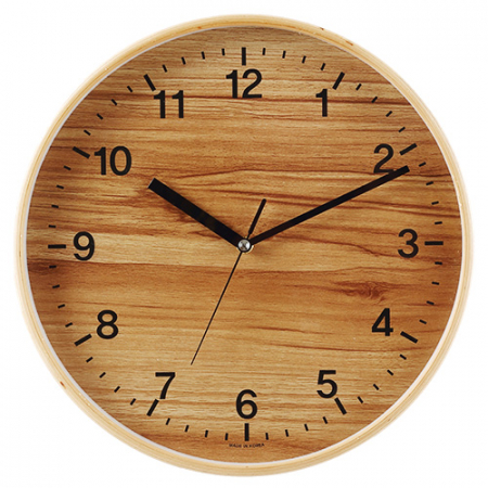 심플 원목 벽시계 320 무소음 #2