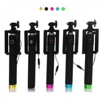 블랙 유선 셀카봉