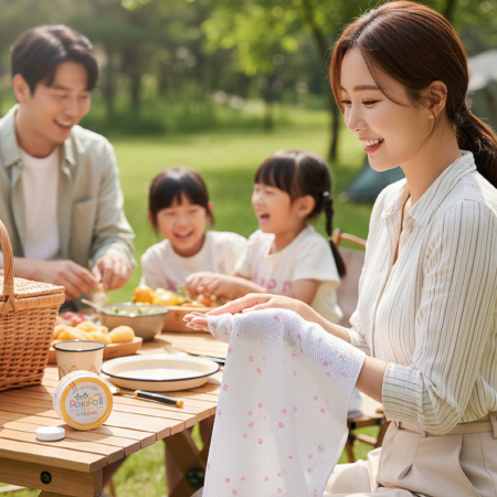 백년소공인 국산 포키롤플러스(4입파우치) 다용도 압축행주 #6