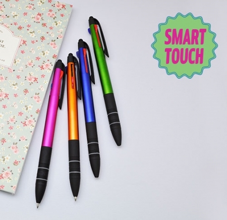 터치 보보 3색 볼펜 불투 삼색 볼펜 #2