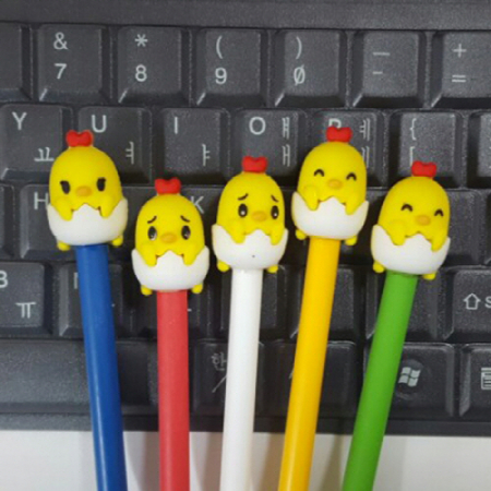 병아리 캐릭터 연필 #2