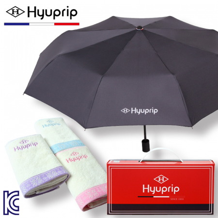 협립 3단 심플 우산 + 눈꽃 타올세트 #2