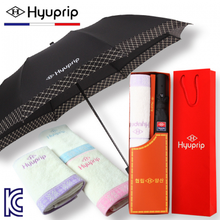 협립 2단 커넥션 보다 자동 우산+눈꽃 타올세트 #2