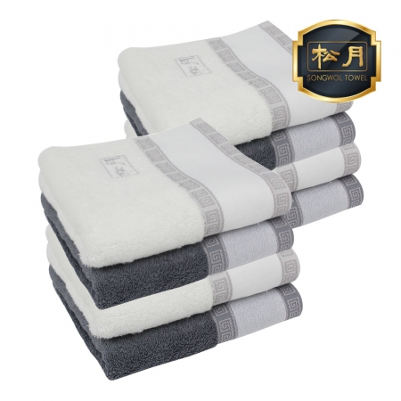 [송월타올] 격자 전사40 세면타올 40x80cm #2