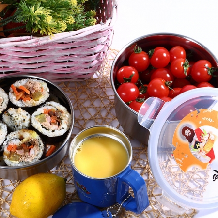 원형 스텐 밀폐용기 세트 #6