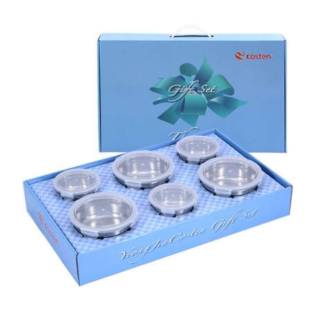 원형 스텐 밀폐용기 세트 #2