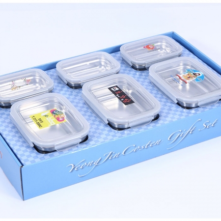 사각 스텐 밀폐용기 세트 #3