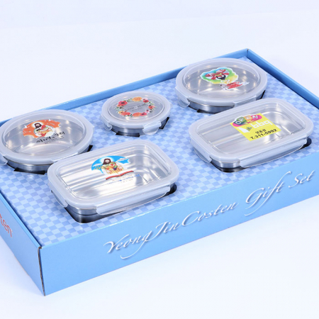 스텐 밀폐용기 혼합 5p 세트 #3
