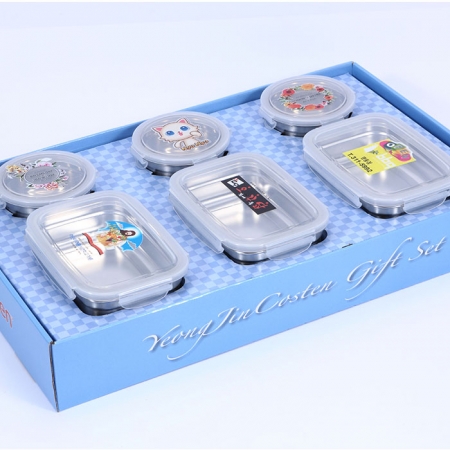 스텐 밀폐용기 세트 혼합6p #3